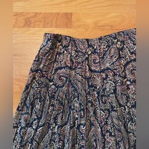 Vintage paisley maxi skirt